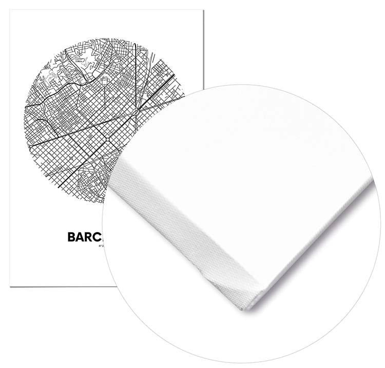 Cuadro Mapa Barcelona Círculo Home & Living 