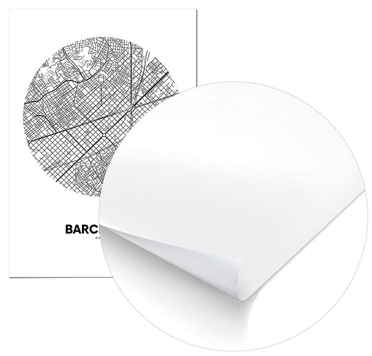 Cuadro Mapa Barcelona Círculo Home & Living 