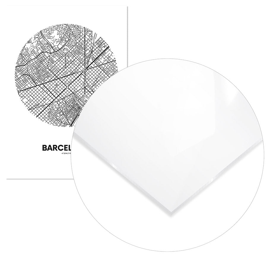 Cuadro Mapa Barcelona Círculo Home & Living 