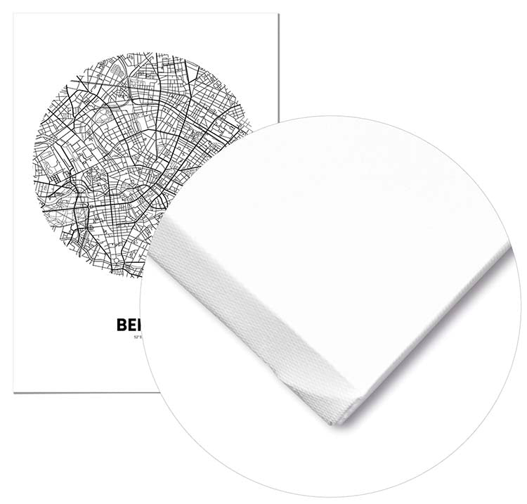 Cuadro Mapa Berlín Círculo Home & Living 