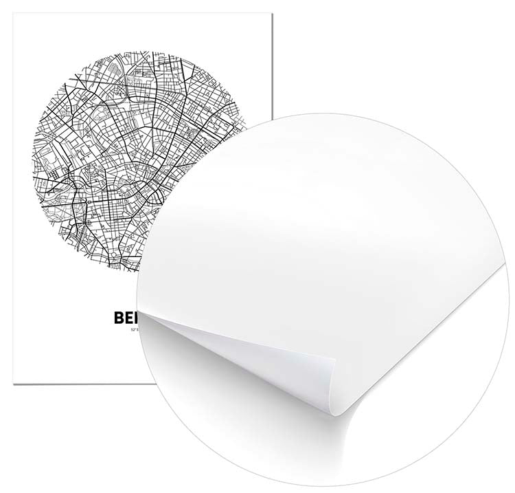 Cuadro Mapa Berlín Círculo Home & Living 