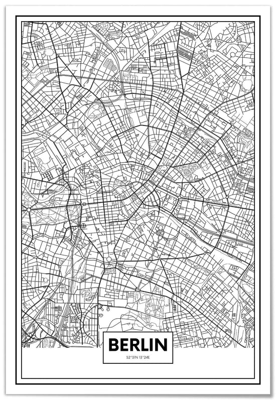 Cuadro Mapa Berlín freeshipping - Home and Living