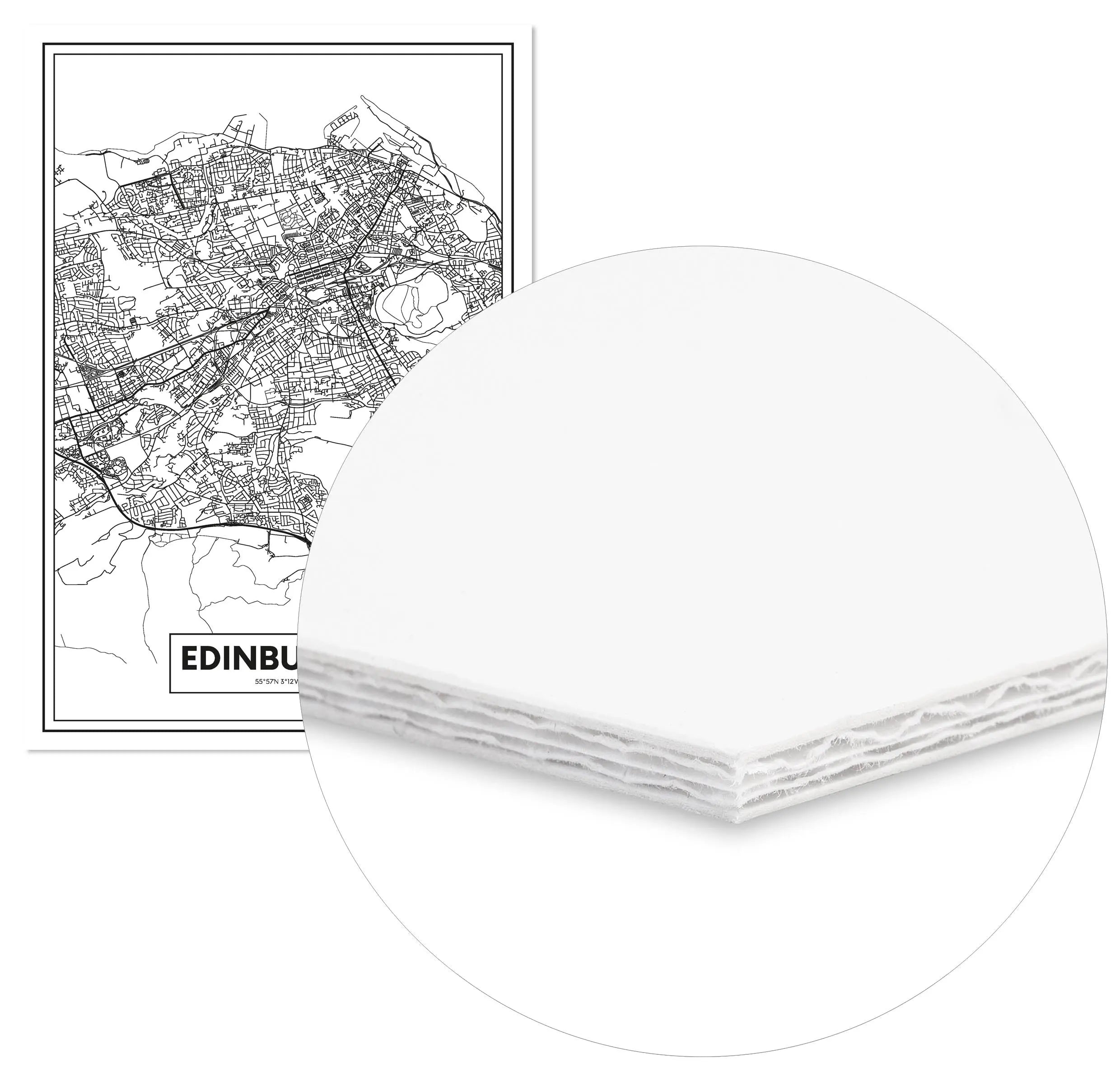 Cuadro Mapa Edimburgo freeshipping - Home and Living