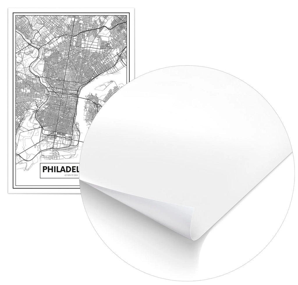 Cuadro Mapa Filadelfia freeshipping - Home and Living