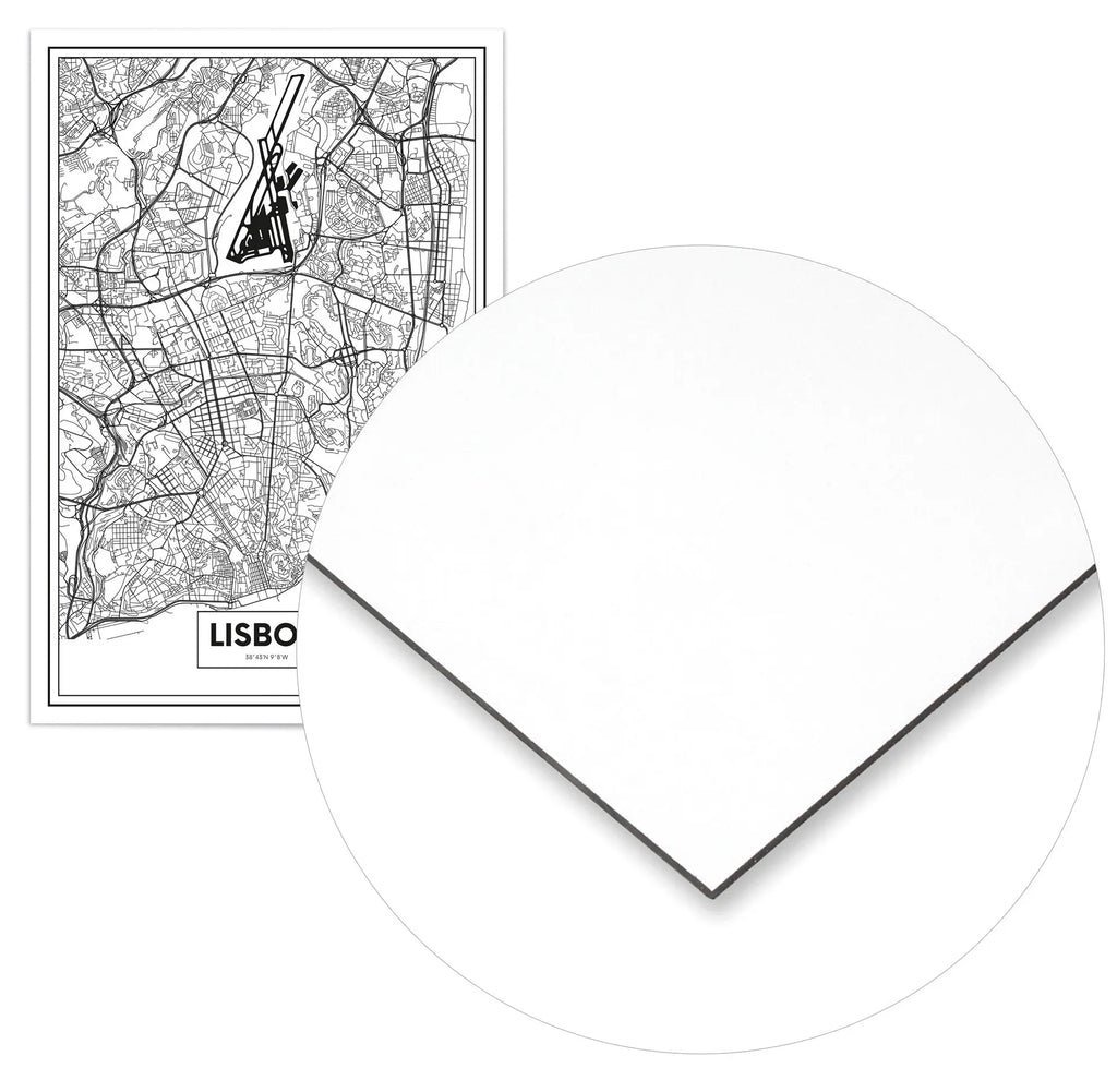 Cuadro Mapa Lisboa freeshipping - Home and Living