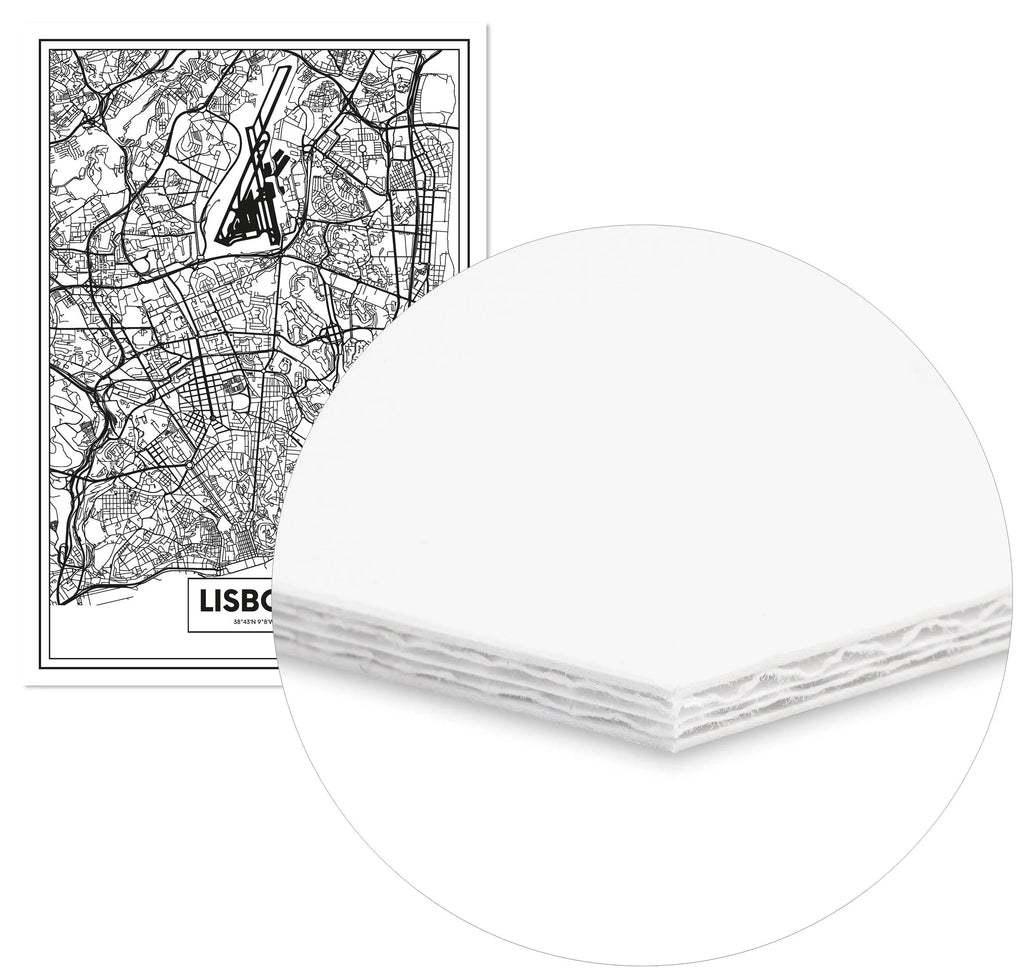 Cuadro Mapa Lisboa freeshipping - Home and Living
