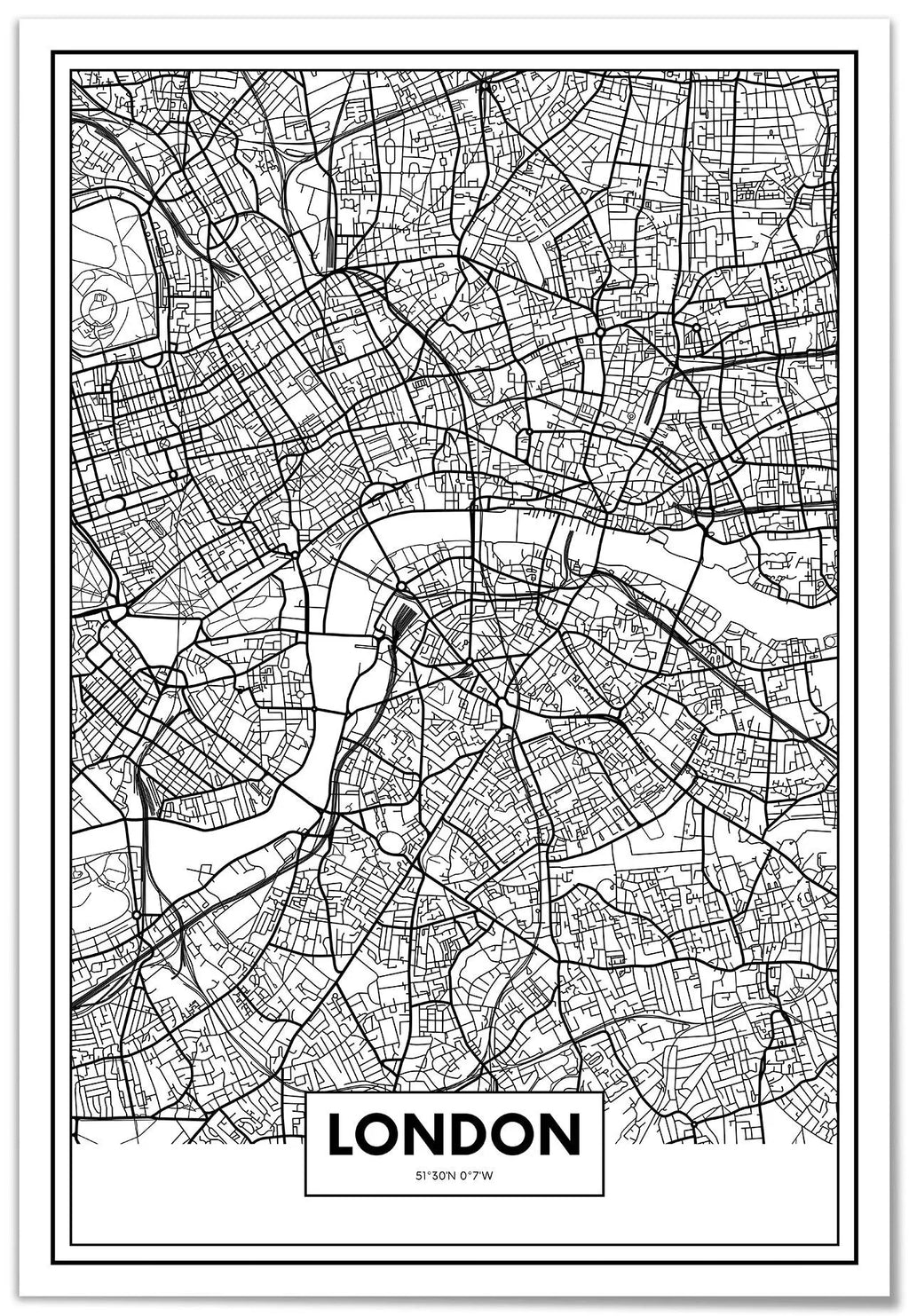 Cuadro Mapa Londres freeshipping - Home and Living
