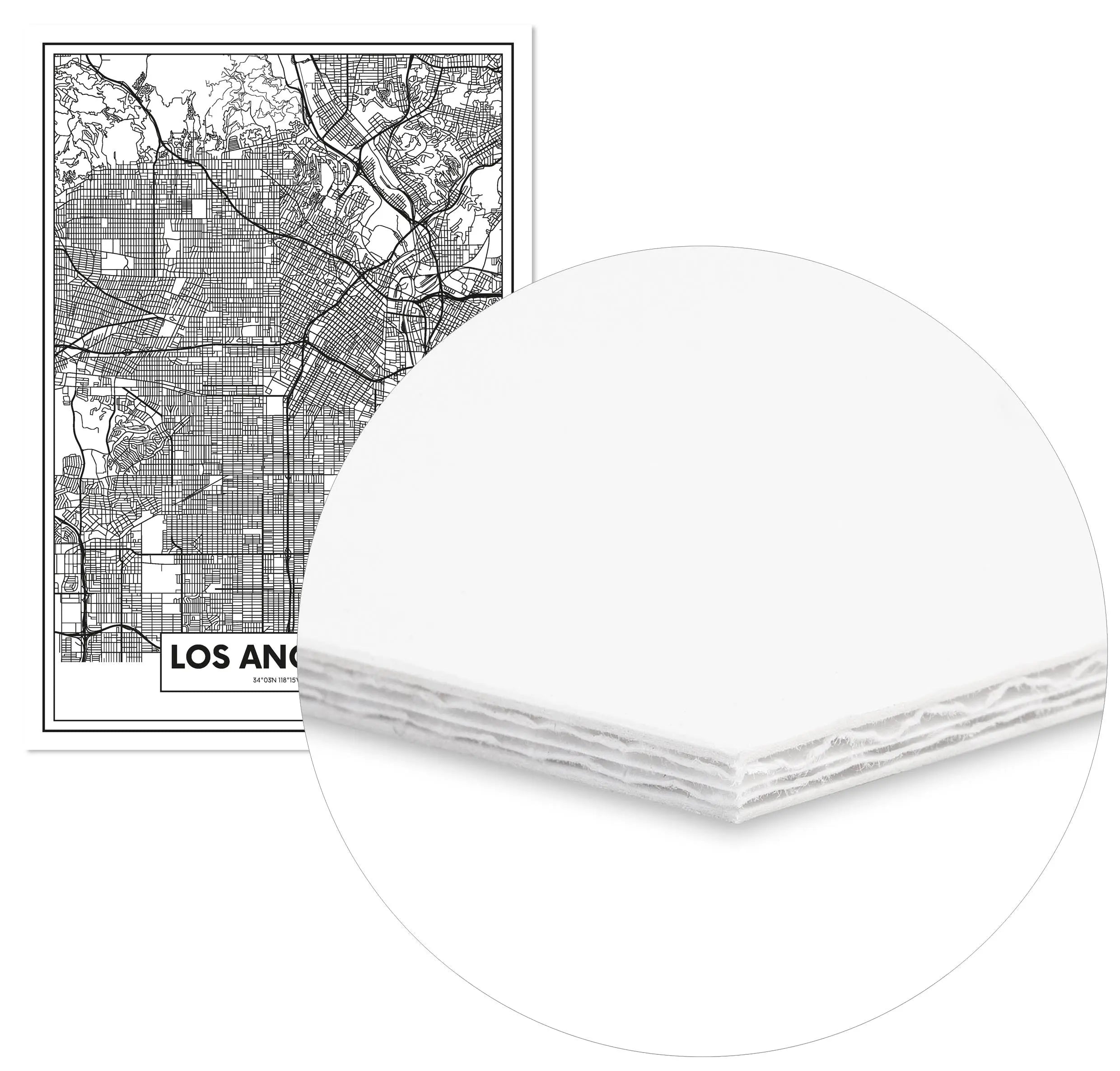 Cuadro Mapa Los Ángeles freeshipping - Home and Living
