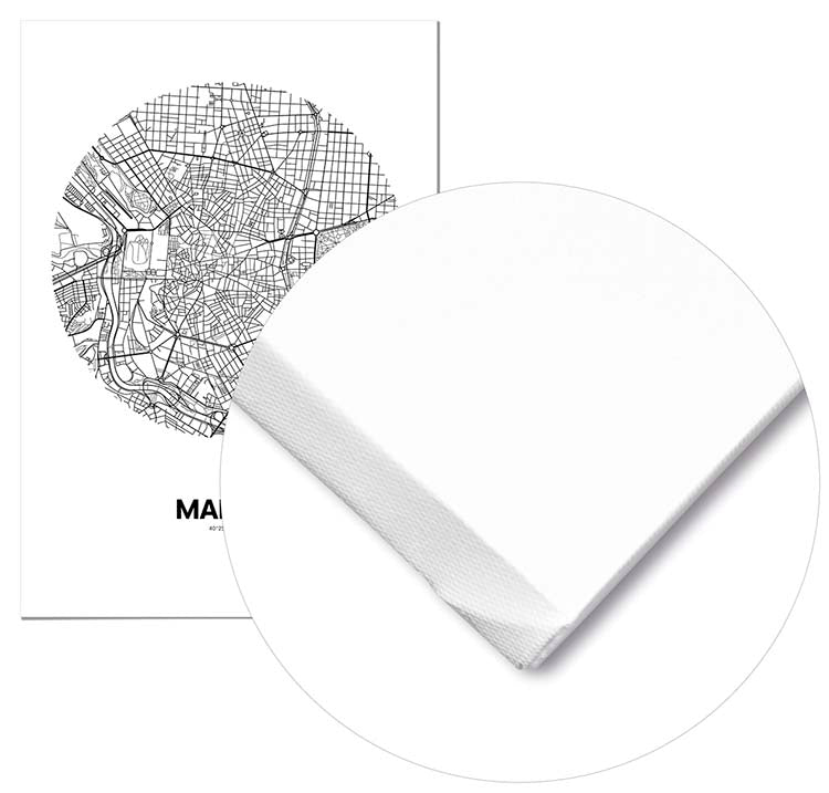 Cuadro Mapa Madrid Círculo Home & Living 
