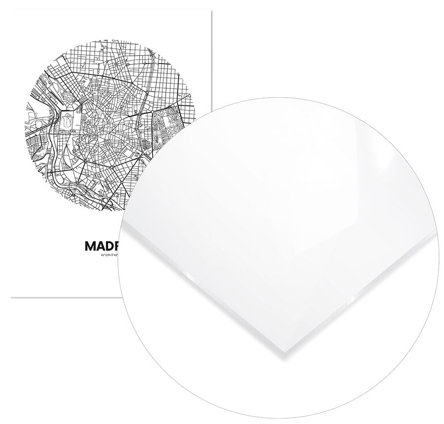 Cuadro Mapa Madrid Círculo Home & Living 