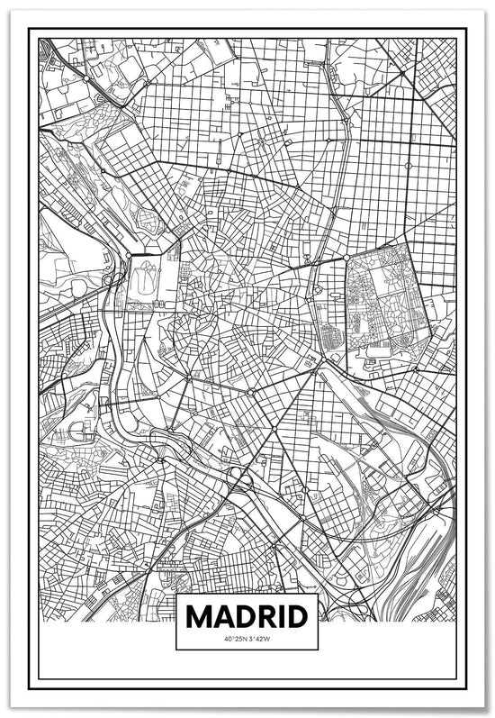 Cuadro Mapa Madrid freeshipping - Home and Living