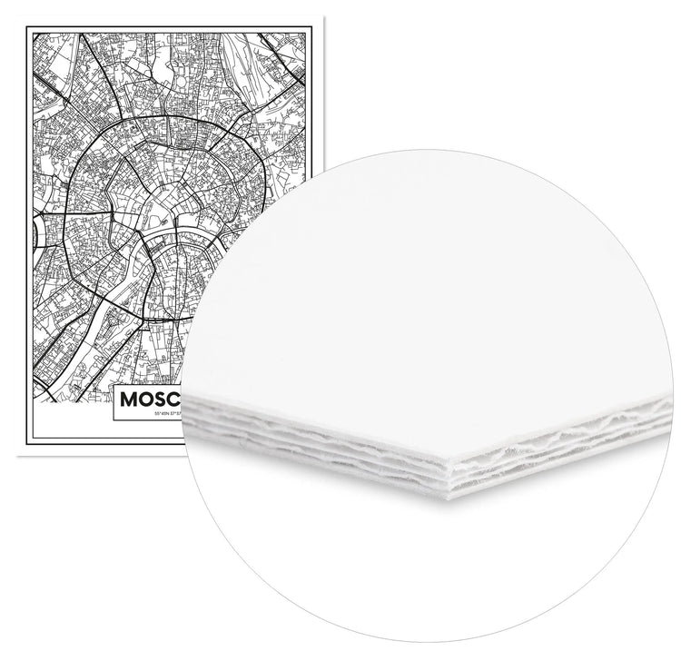 Cuadro Mapa Moscú freeshipping - Home and Living