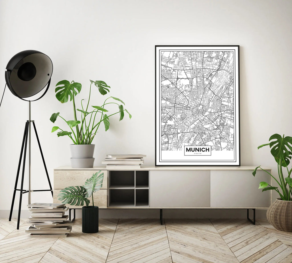 Cuadro Mapa Munich freeshipping - Home and Living