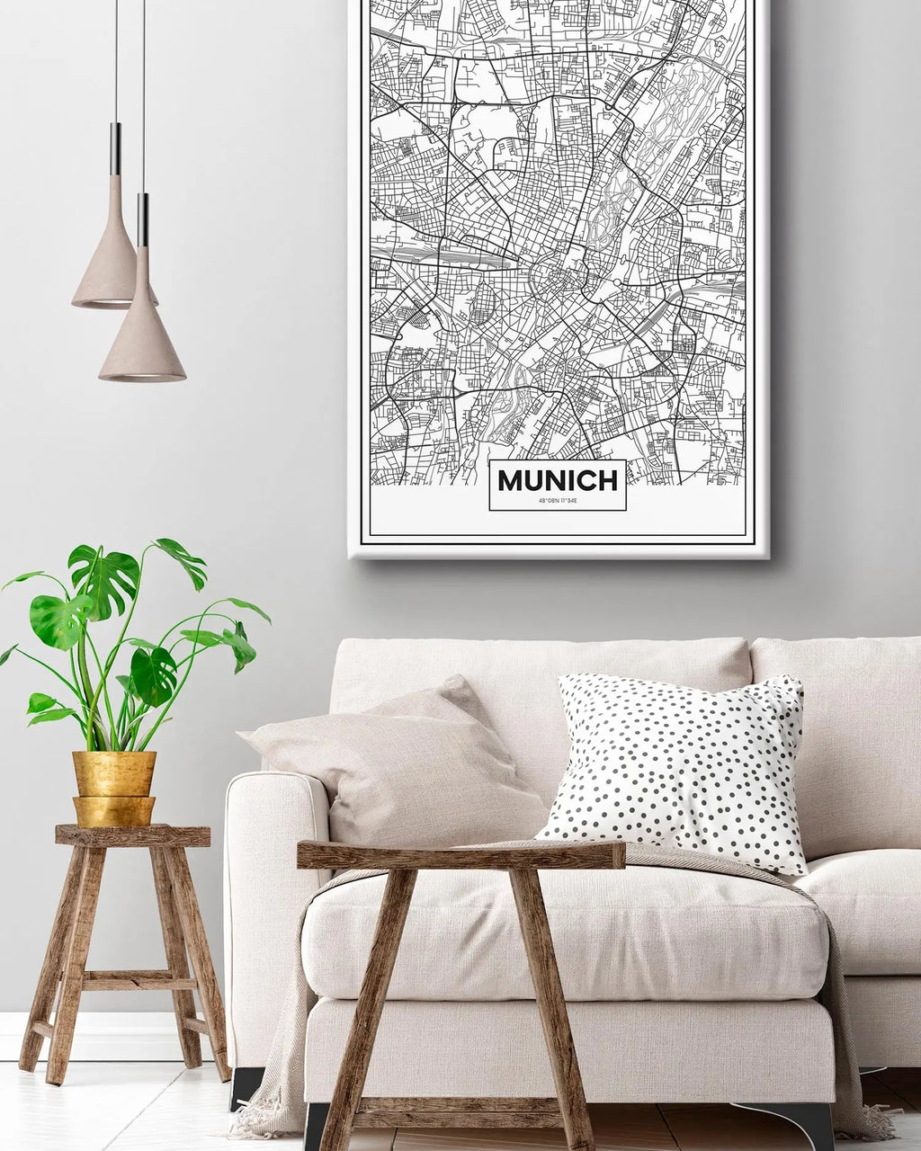 Cuadro Mapa Munich freeshipping - Home and Living