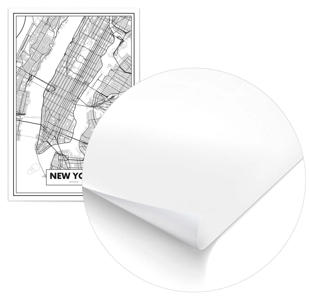 Cuadro Mapa Nueva York freeshipping - Home and Living