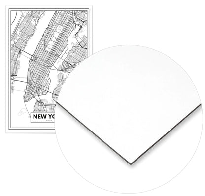 Cuadro Mapa Nueva York Home & Living Metal70x100cm