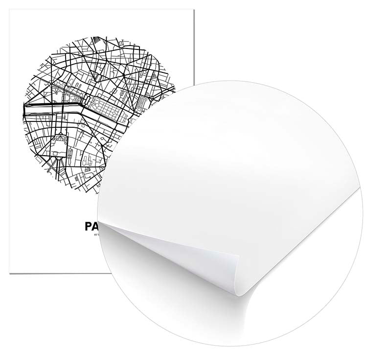 Cuadro Mapa París Círculo Home & Living 