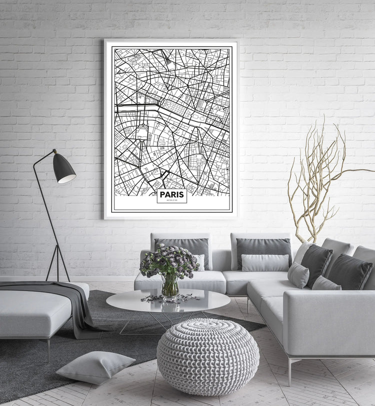 Cuadro Mapa París freeshipping - Home and Living