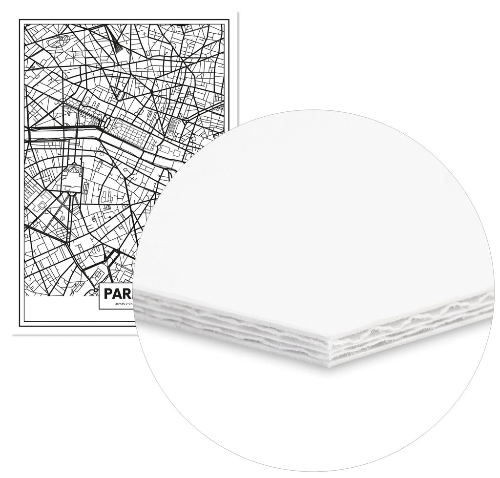 Cuadro Mapa París Home & Living CuadroEnmarcado70x100cm