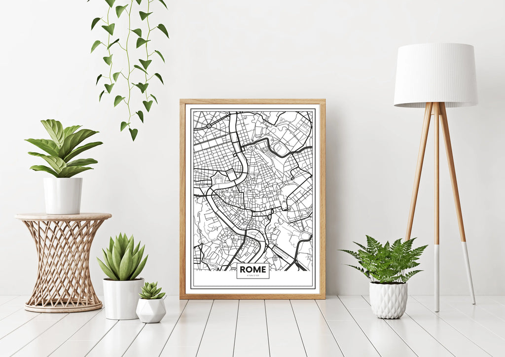 Cuadro Mapa Roma freeshipping - Home and Living