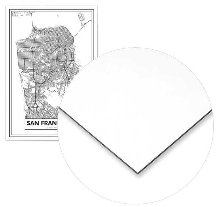 Cuadro Mapa San Francisco freeshipping - Home and Living