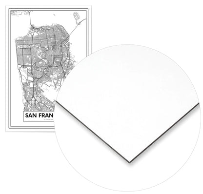 Cuadro Mapa San Francisco Home & Living Metal70x100cm