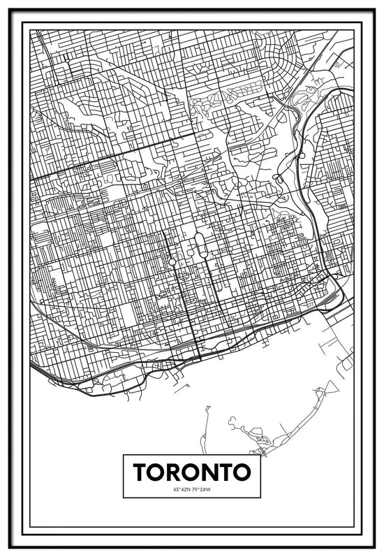 Cuadro Mapa Toronto freeshipping - Home and Living