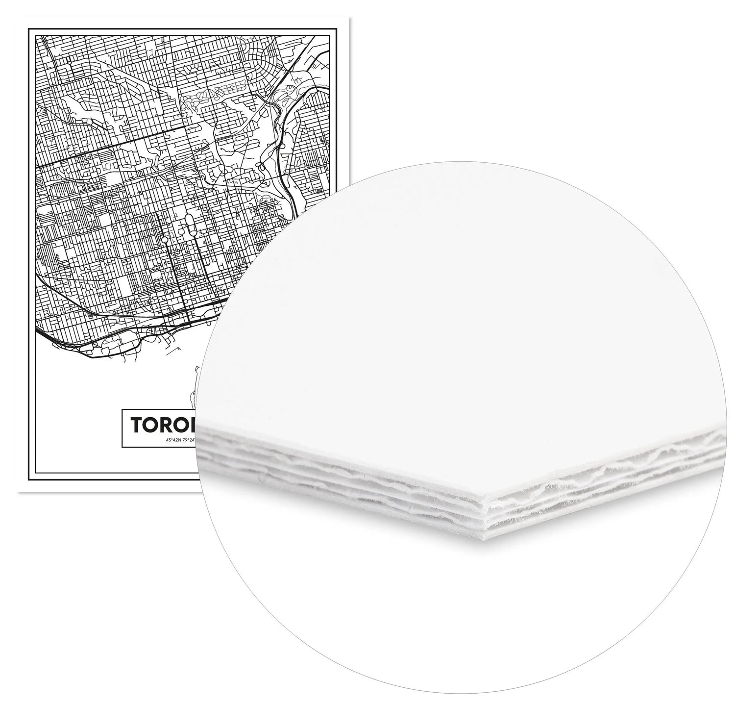 Cuadro Mapa Toronto freeshipping - Home and Living