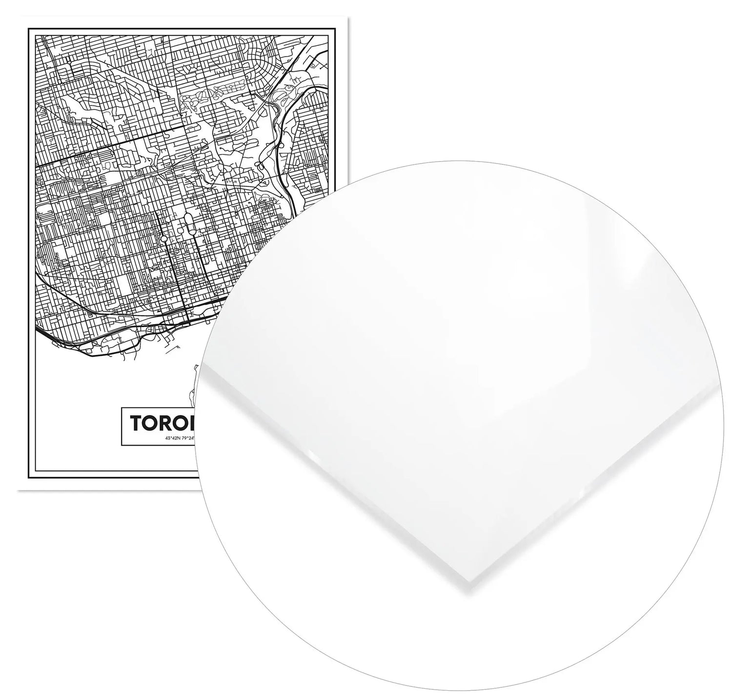 Cuadro Mapa Toronto freeshipping - Home and Living