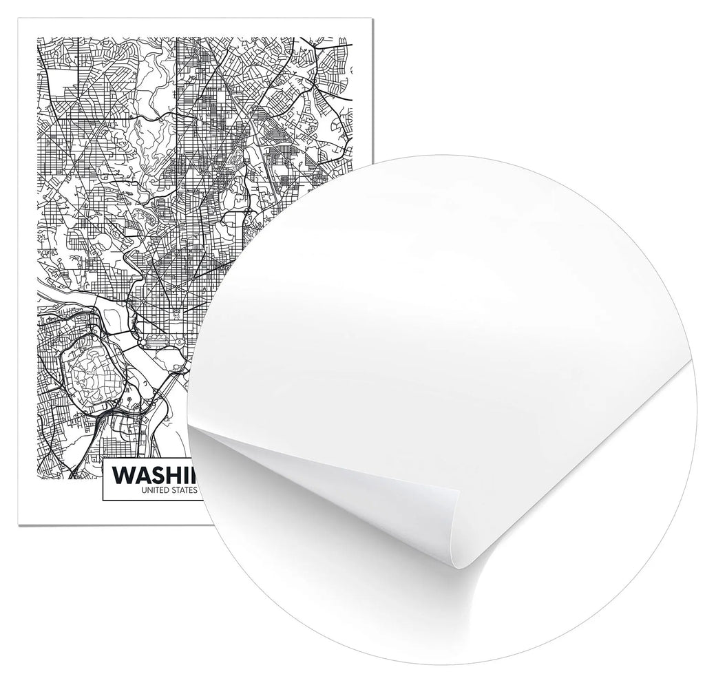 Cuadro Mapa Washington freeshipping - Home and Living