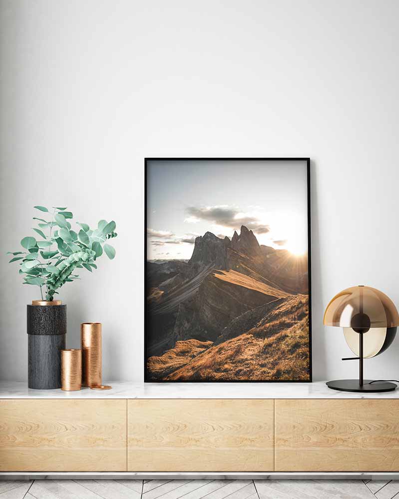 Cuadro Montaña Seceda en Italia Home & Living 