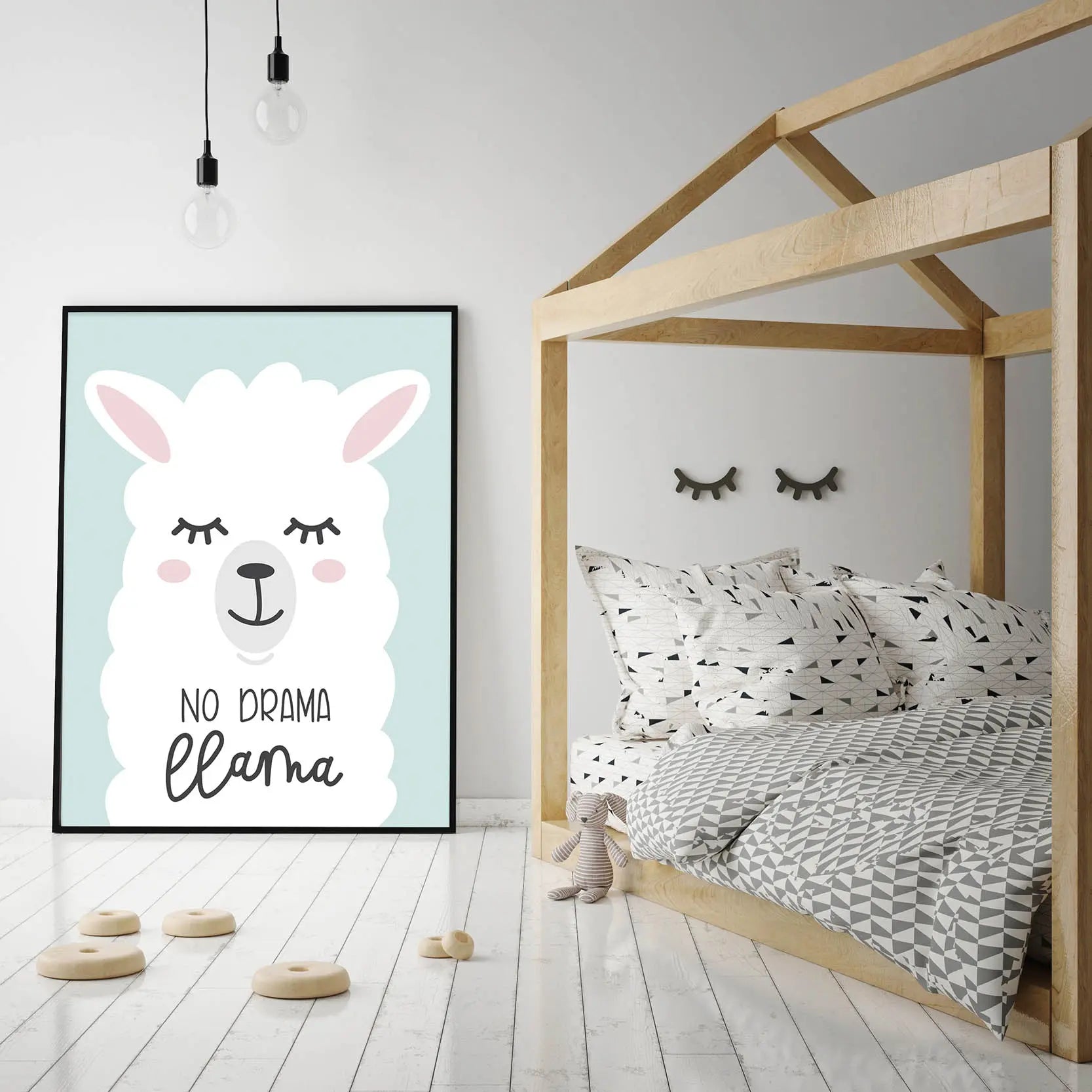 Cuadro No Drama Llama freeshipping - Home and Living