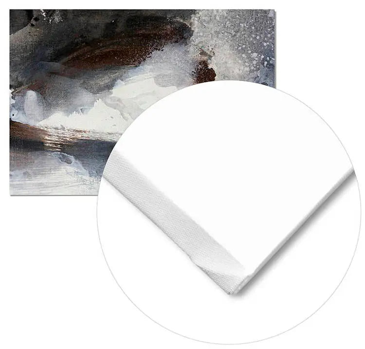 Cuadro Pintura Abstracta Agua Blanco y Negro freeshipping - Home and Living