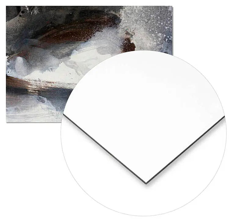 Cuadro Pintura Abstracta Agua Blanco y Negro freeshipping - Home and Living