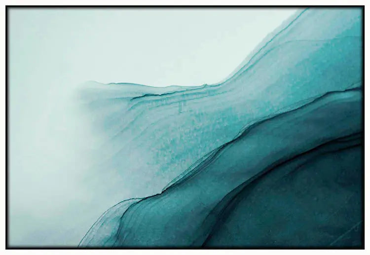 Cuadro Pintura Abstracta Fondo Azulado freeshipping - Home and Living