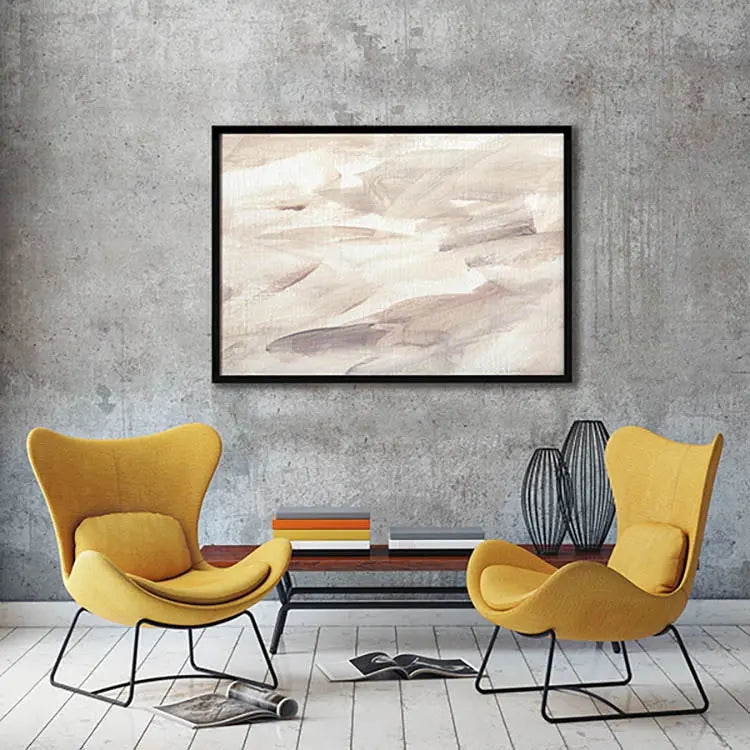 cuadros decorativos - Cuadro Pintura Abstracta Fondo Blanco 3 - Home and Living