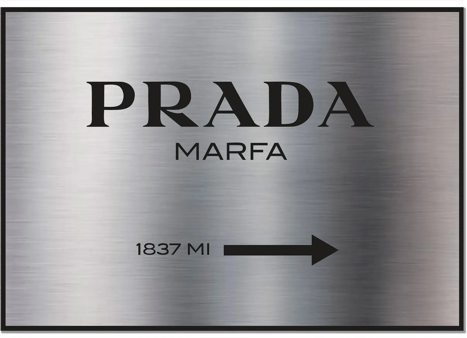 Cuadro Prada Marfa en Aluminio Metalizado freeshipping - Home and Living