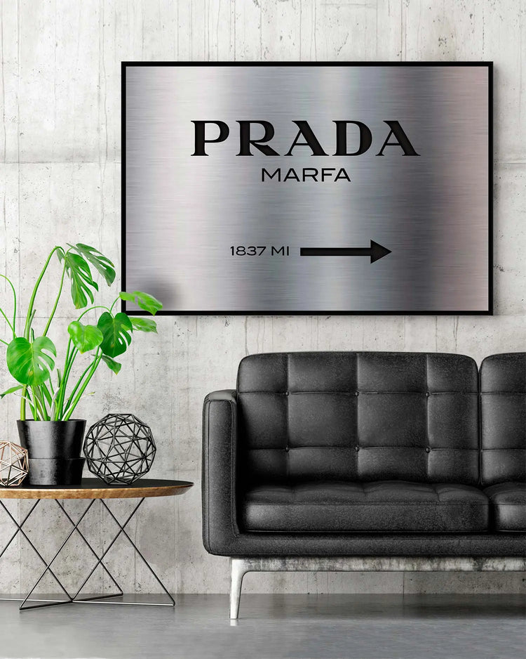 Cuadro Prada Marfa en Aluminio Metalizado freeshipping - Home and Living