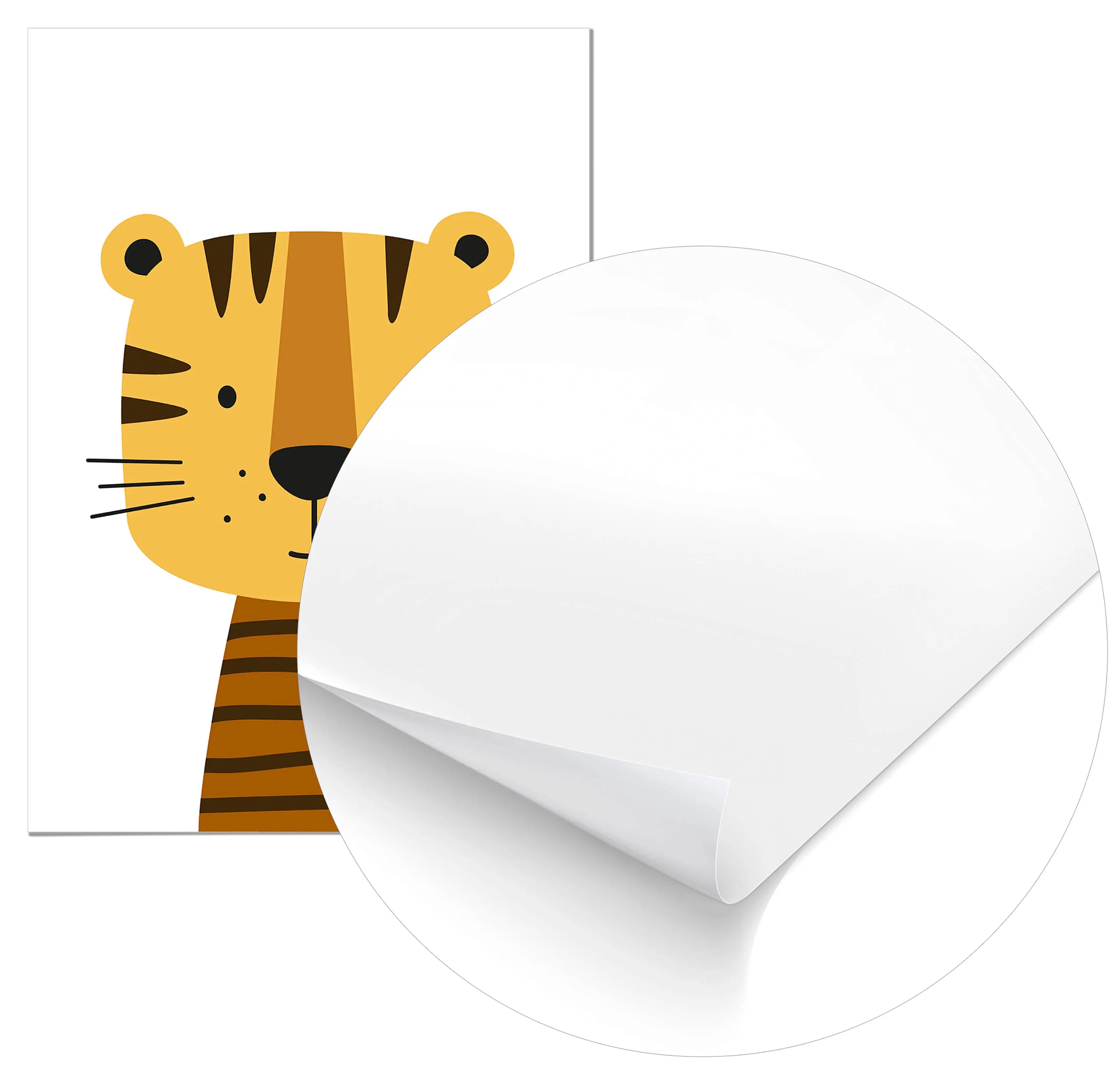 Cuadro Tigre Infantil Home & Living Póster70x100cm