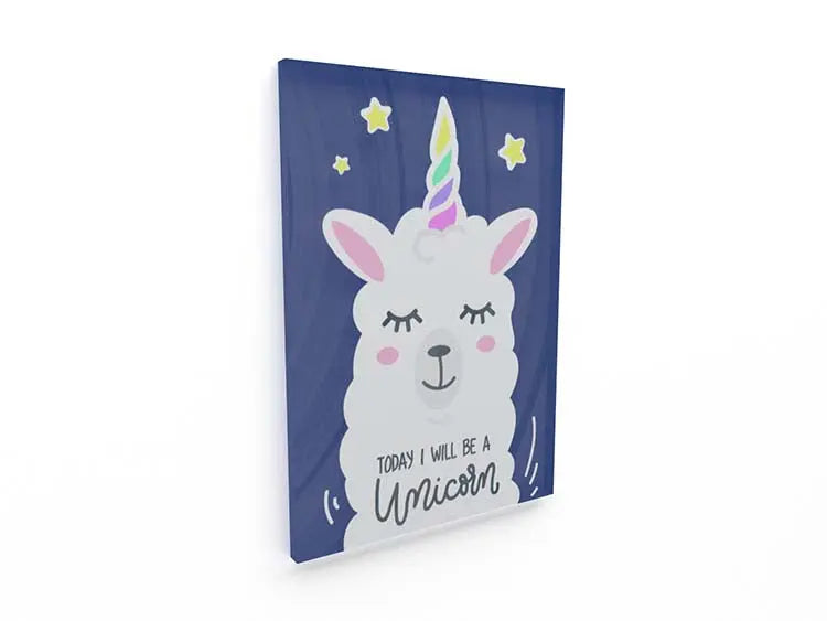 Cuadro Today I will be a Unicorn Home & Living 