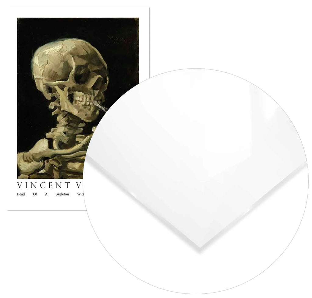 Cuadro Van Gogh Esqueleto Cigarro Home & Living MetacrilatoEnmarcado70x100cm