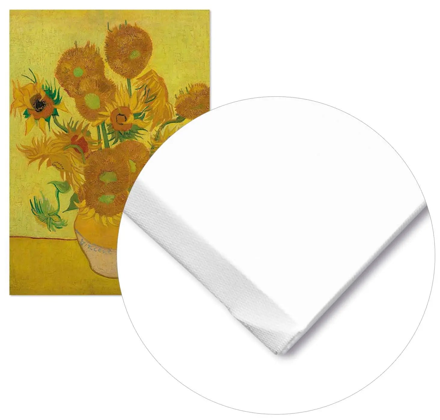 Cuadro Van Gogh Girasoles Home & Living Lienzo30x21cm