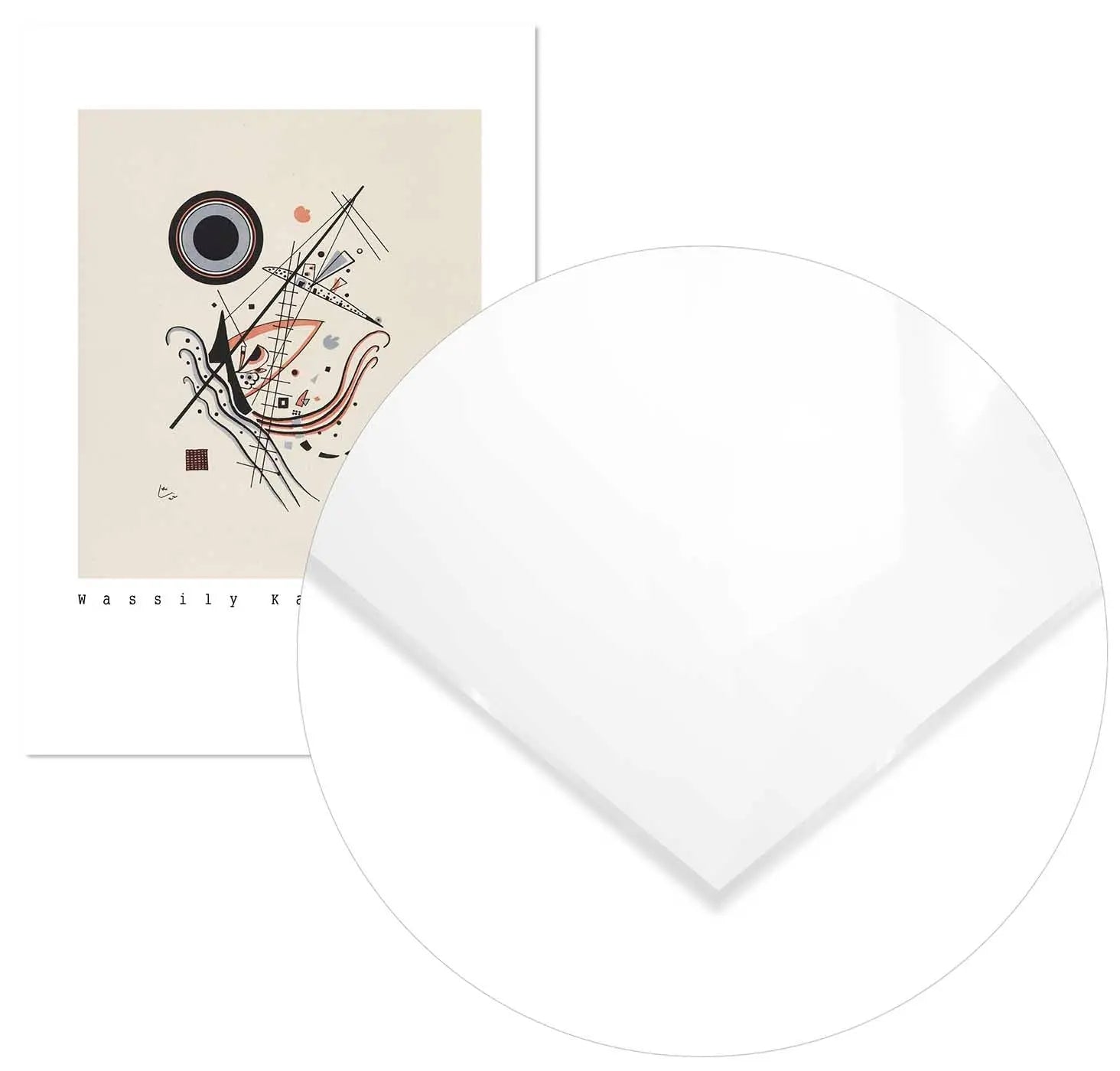 Cuadro Wassily Kandinsky Azul Home & Living MetacrilatoEnmarcado70x100cm