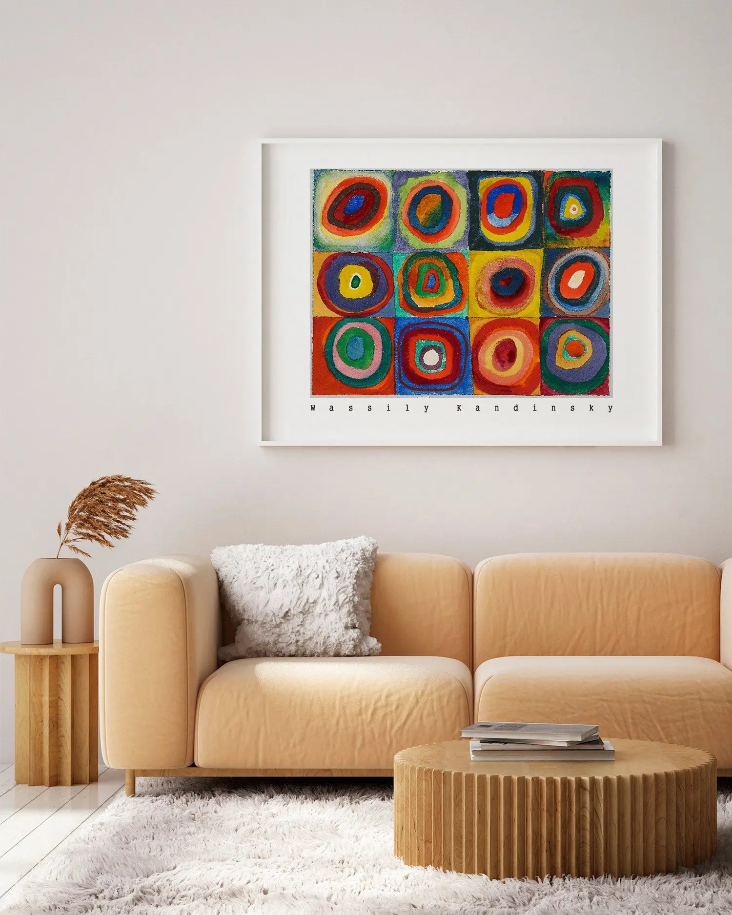 Cuadro Wassily Kandinsky Cuadrados con Anillos freeshipping - Home and Living