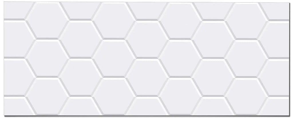 Frente de Cocina Azulejo Hexagonal Blanco freeshipping - Home and Living