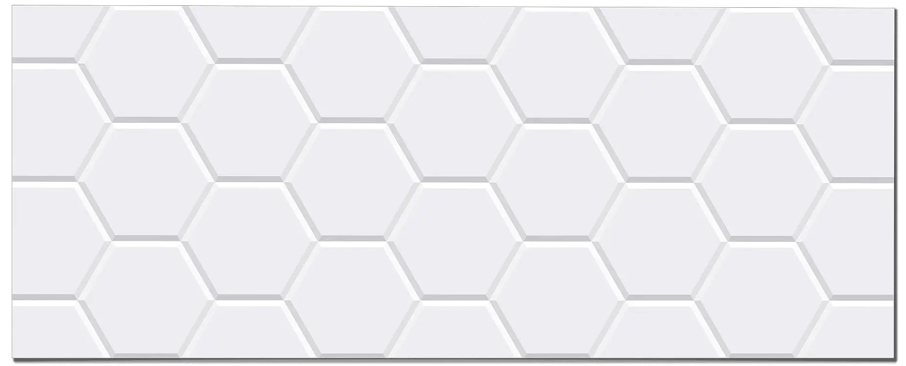 Frente de Cocina Azulejo Hexagonal Blanco freeshipping - Home and Living