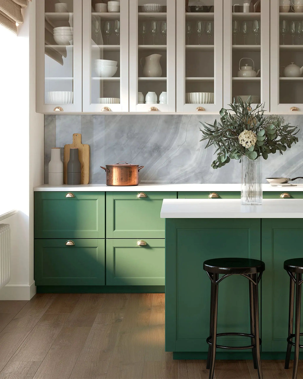 Frente de Cocina Ladrillo Blanco freeshipping - Home and Living