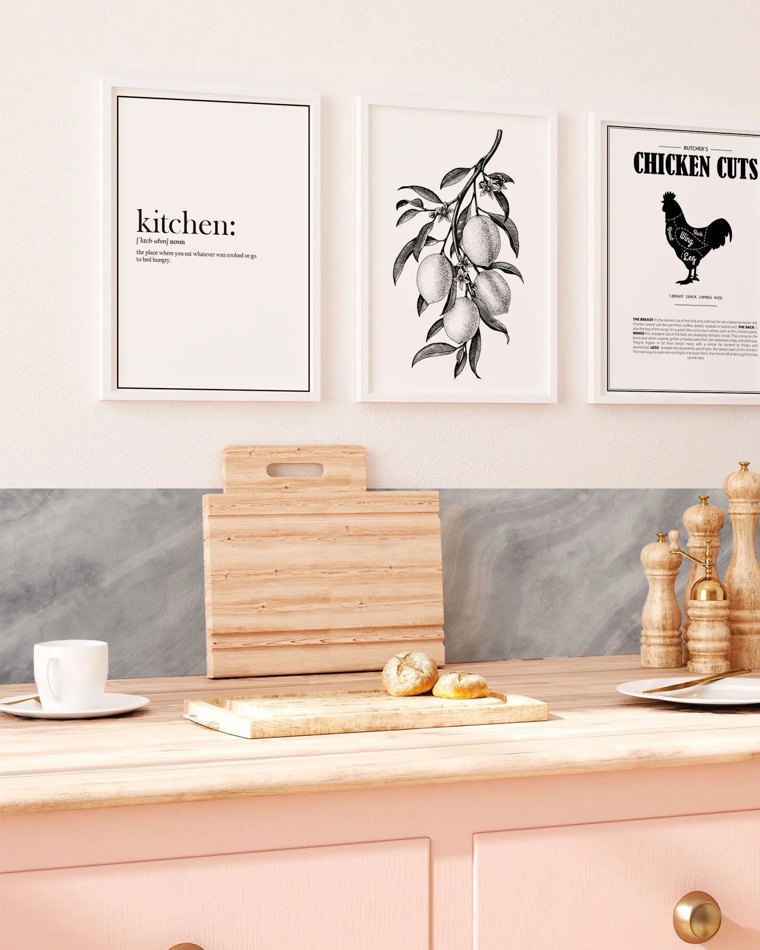 Frente de Cocina Ladrillo Blanco freeshipping - Home and Living