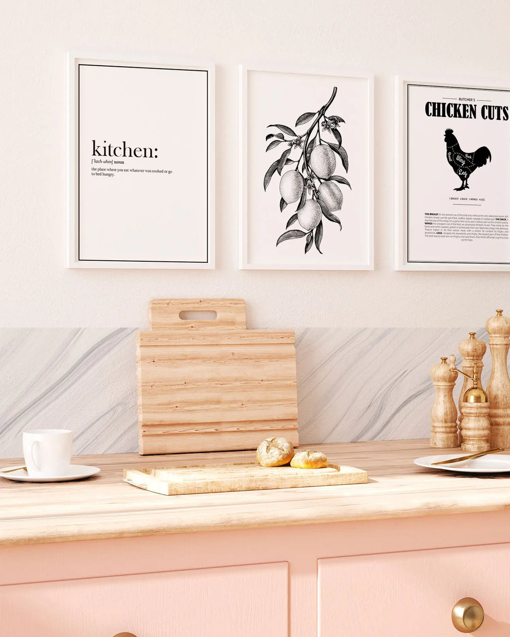 Frente de Cocina Mármol Blanco freeshipping - Home and Living