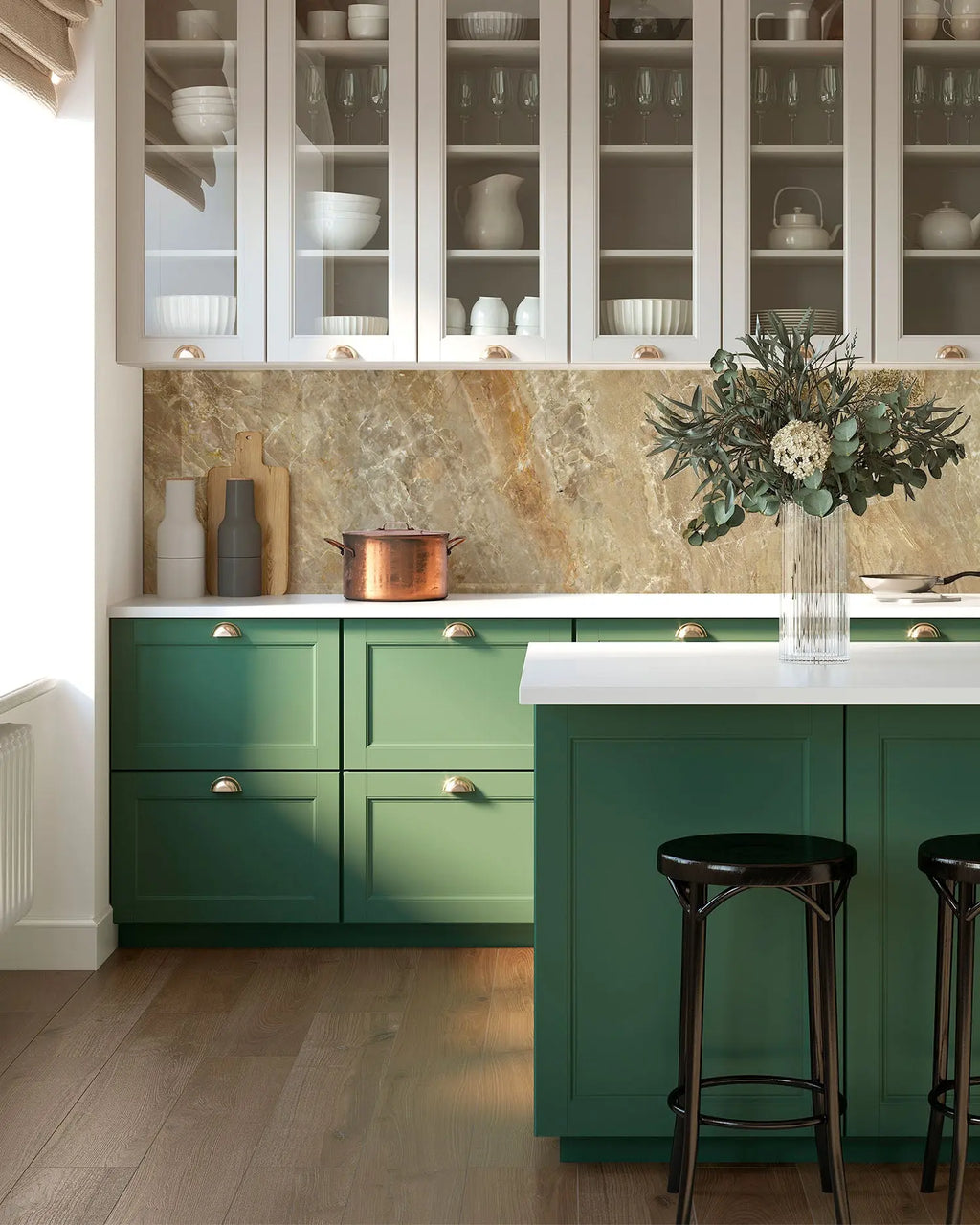 Frente de Cocina Mármol Naranja freeshipping - Home and Living